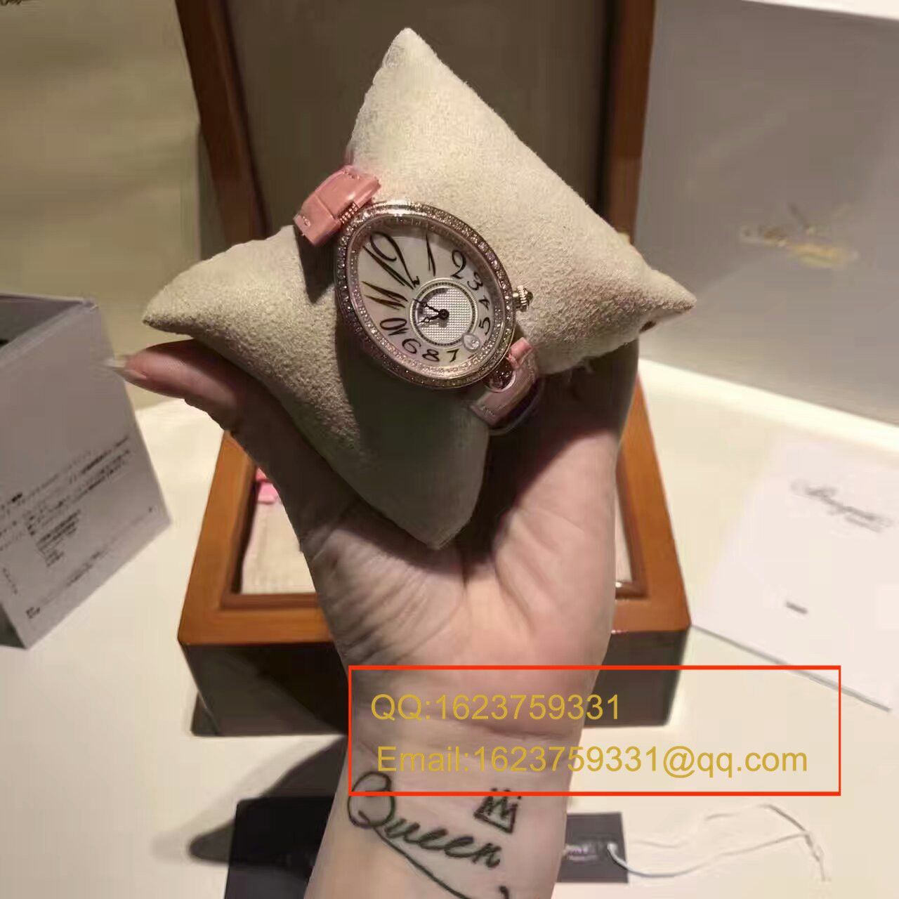 【顶级复刻高仿、女性独享】Breguet宝玑那不勒斯皇后系列8918BR/58/864 D00D腕表 / BZ36