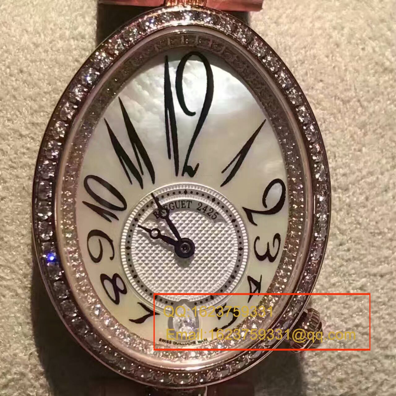 【顶级复刻高仿、女性独享】Breguet宝玑那不勒斯皇后系列8918BR/58/864 D00D腕表 / BZ36