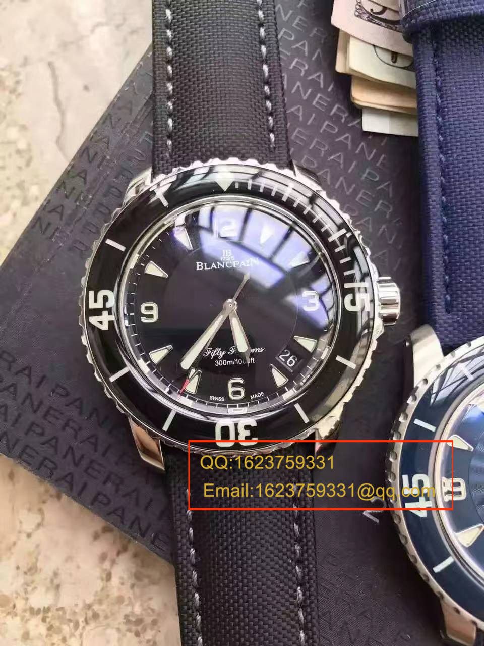 【N厂出品】复刻高仿 宝珀blancpain 五十噚超薄机芯系列 5015D-1140-52B 自动机械男表 / BP006