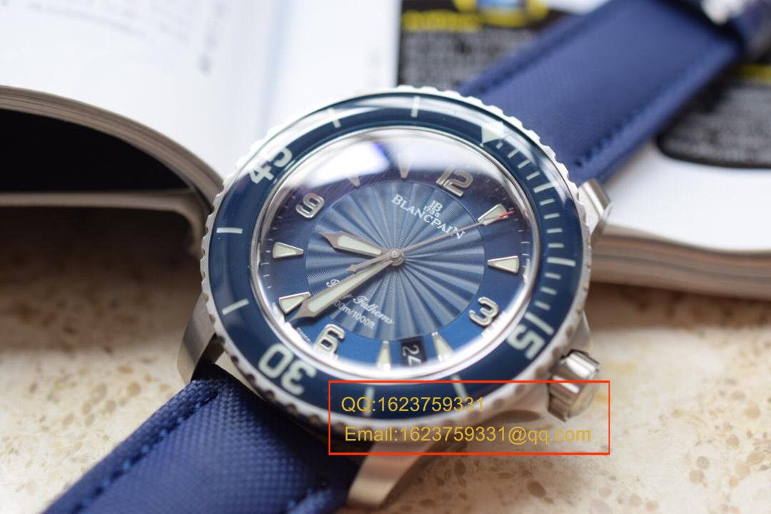 【N厂出品】复刻高仿 宝珀blancpain 五十噚超薄机芯系列 5015D-1140-52B 自动机械男表 / BP006