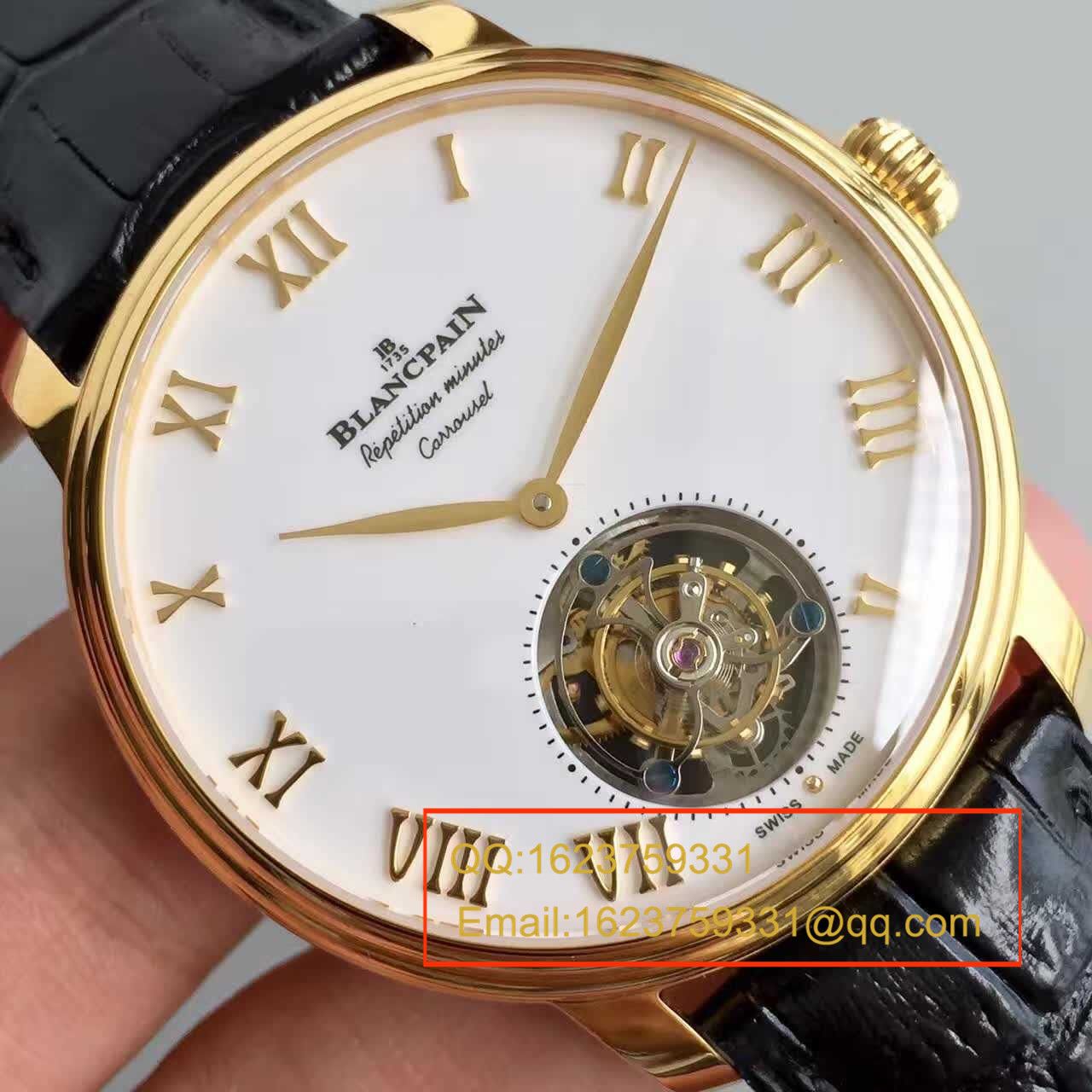【LH厂超A1:1精仿高手表】宝珀巨匠系列布拉苏斯系列 春宫陀飞轮00232-3631-55B腕表 / BP016