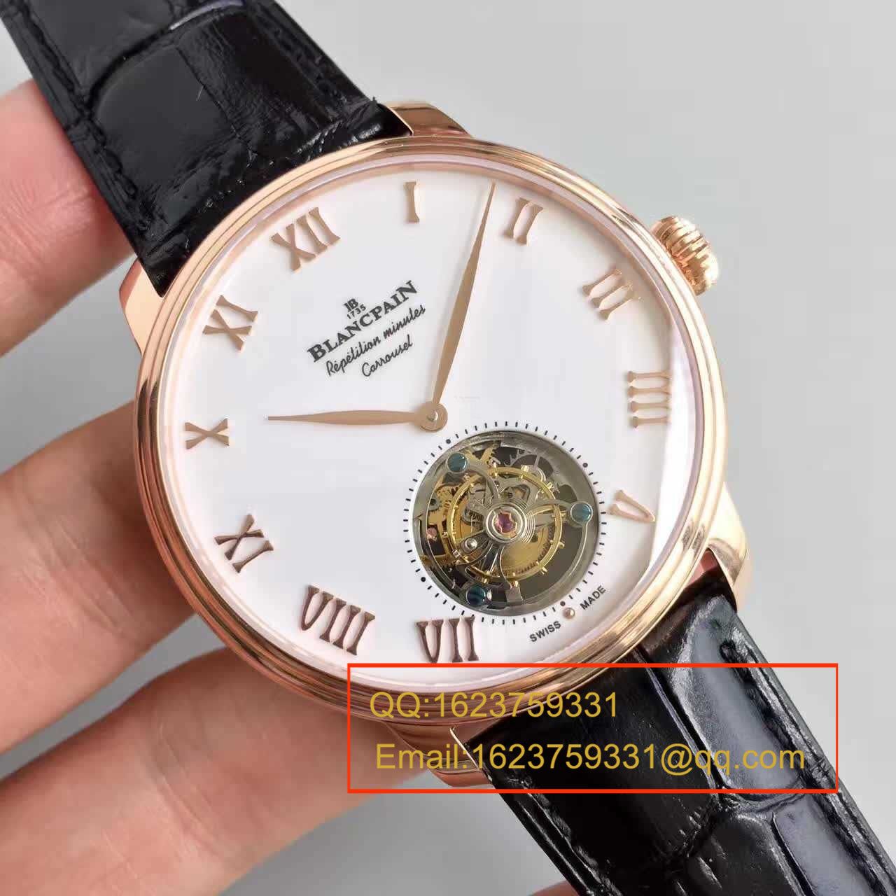 【LH厂超A1:1精仿高手表】宝珀巨匠系列布拉苏斯系列 春宫陀飞轮00232-3631-55B腕表 / BP016