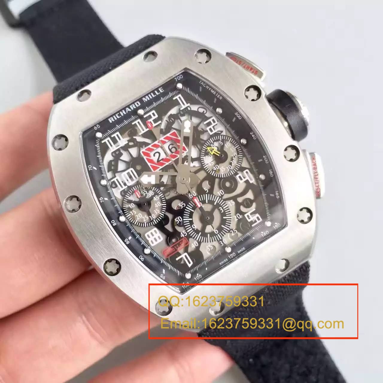 【RM一比一超A精仿手表】理查德.米勒男士系列高RM 011 FLYBACK CHRONOGRAPH腕表 / RM 011 FLYBACK