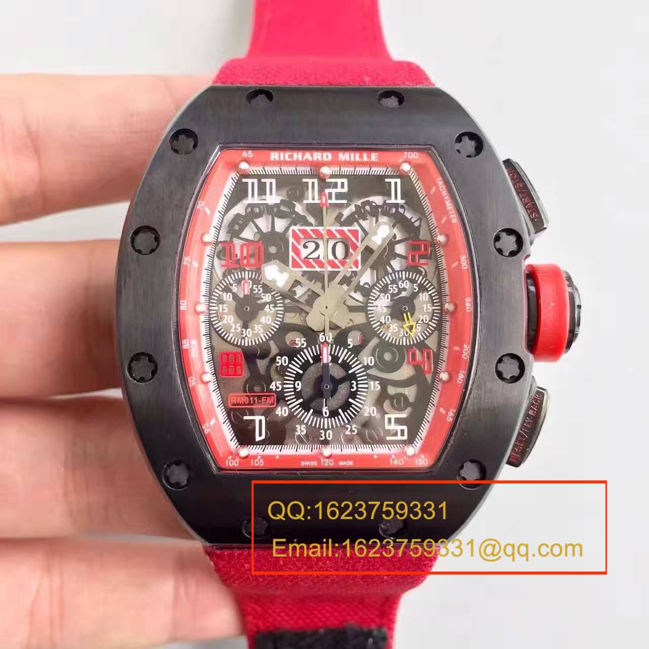 【RM一比一超A精仿手表】理查德.米勒男士系列高RM 011 FLYBACK CHRONOGRAPH腕表 / RM 011 FLYBACK