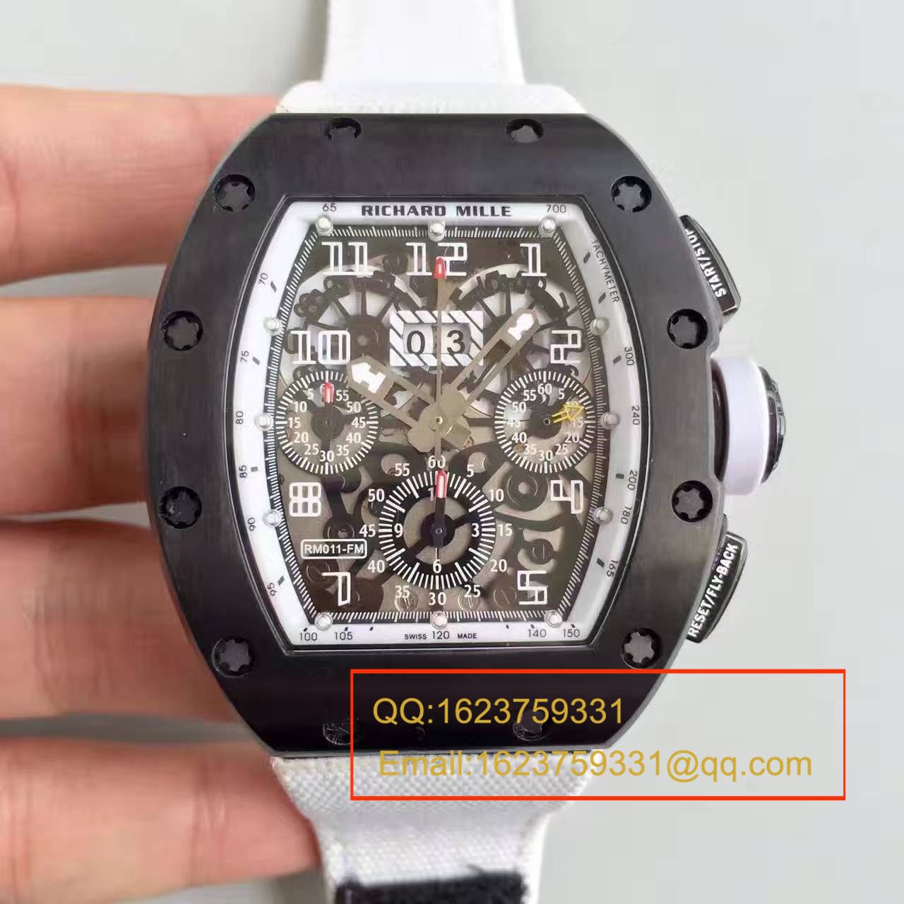 【RM一比一超A精仿手表】理查德.米勒男士系列高RM 011 FLYBACK CHRONOGRAPH腕表 / RM 011 FLYBACK