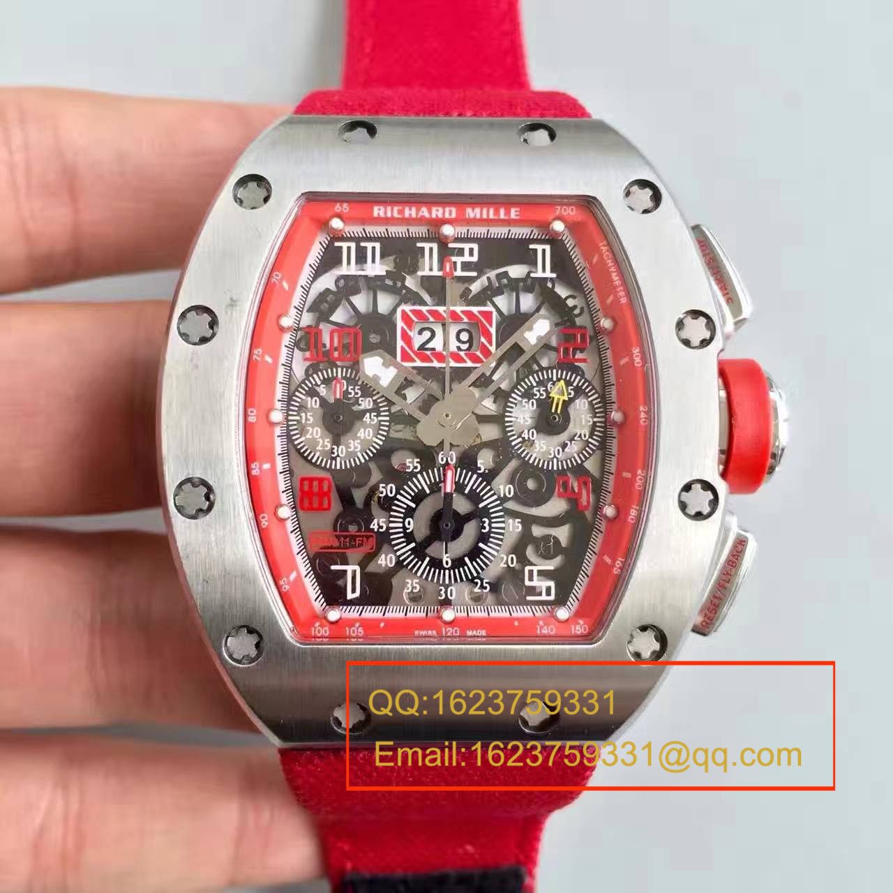【RM一比一超A精仿手表】理查德.米勒男士系列高RM 011 FLYBACK CHRONOGRAPH腕表 / RM 011 FLYBACK