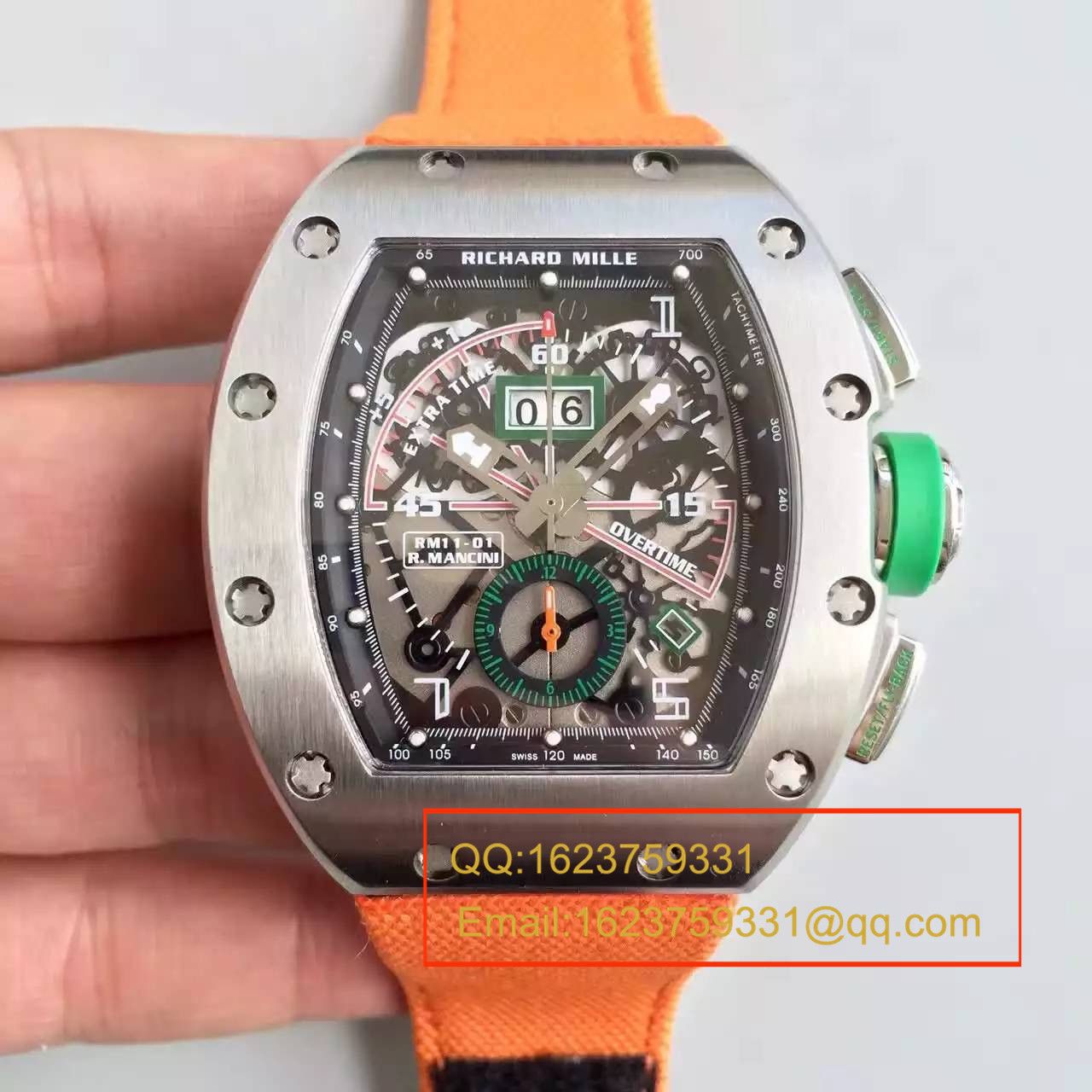 【RM一比一超A精仿手表】理查德.米勒男士系列高RM 011 FLYBACK CHRONOGRAPH腕表 / RM 011 FLYBACK