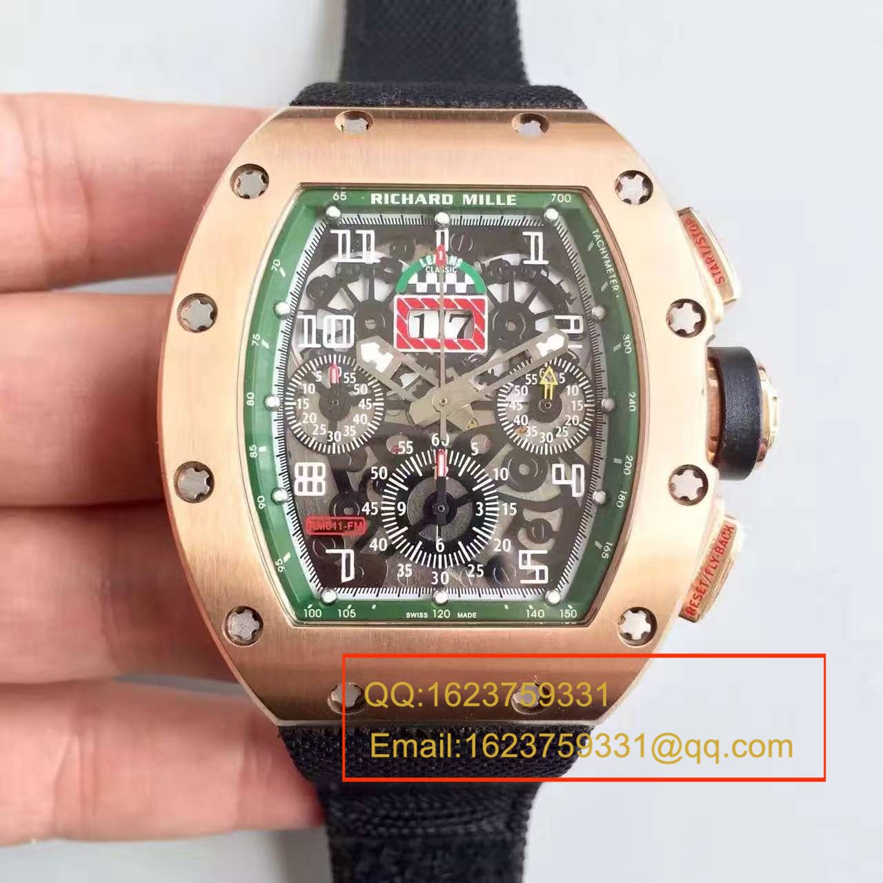 【RM一比一超A精仿手表】理查德.米勒男士系列高RM 011 FLYBACK CHRONOGRAPH腕表 / RM 011 FLYBACK