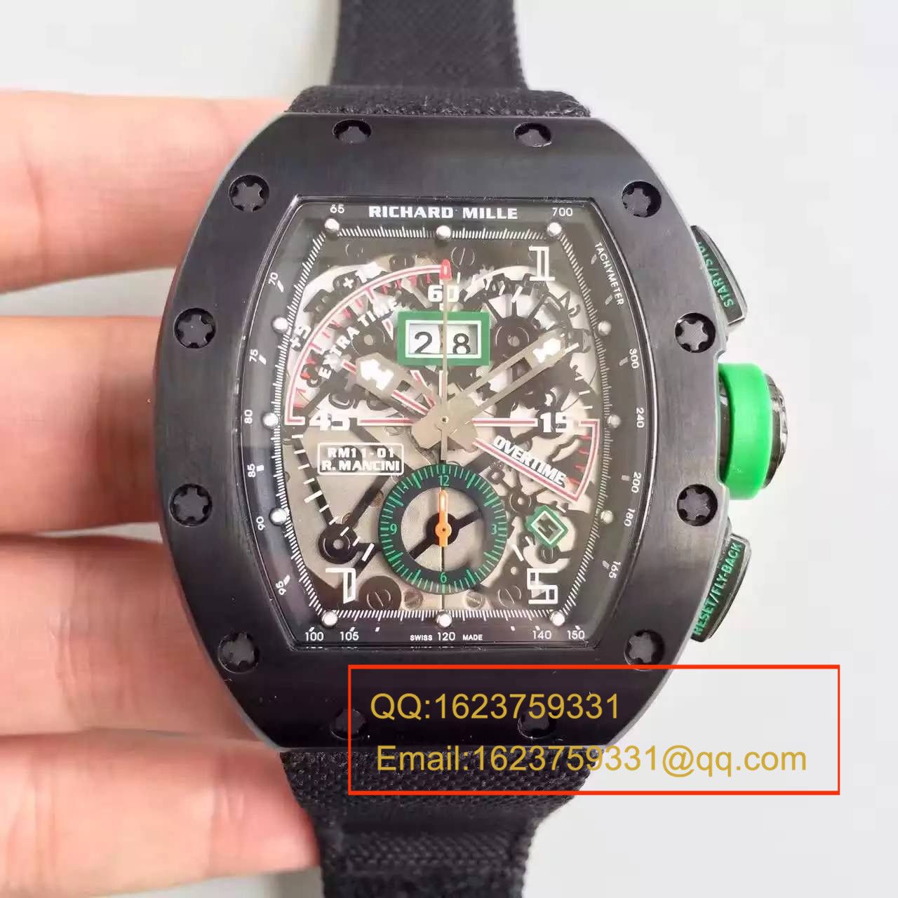 【RM一比一超A精仿手表】理查德.米勒男士系列高RM 011 FLYBACK CHRONOGRAPH腕表 / RM 011 FLYBACK