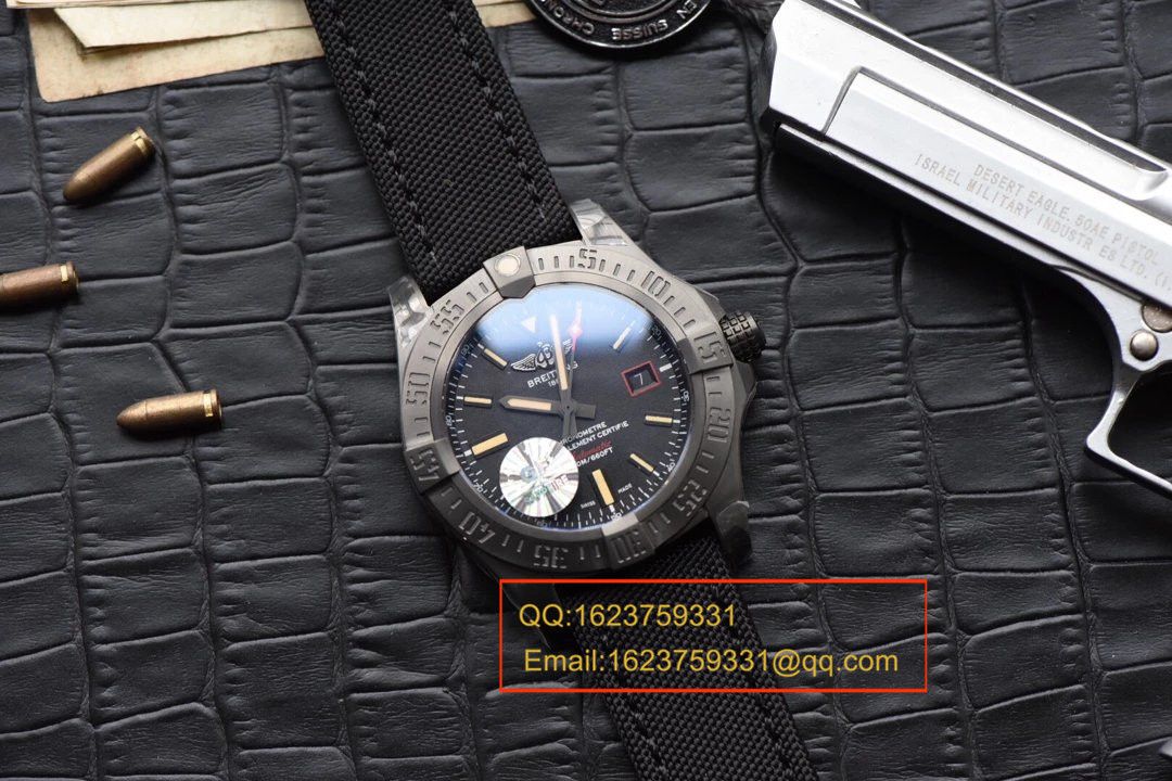 【独家视频评测GF一比一超A高仿手表】百年灵复仇者黑鸟侦察机44毫米V1731110/BD74/109W/M20BASA.1百年灵黑鸟腕表 / BLBB066