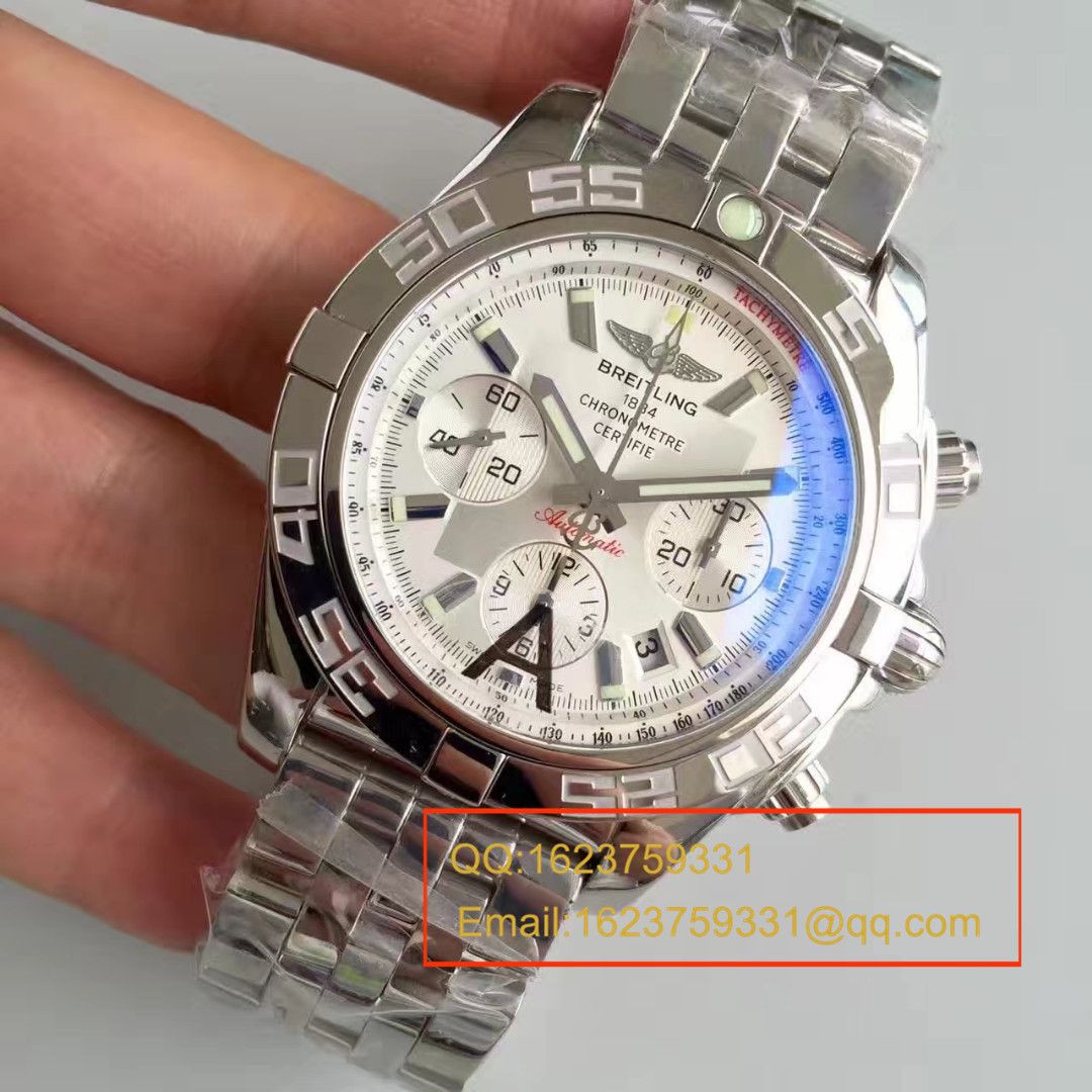 【JF厂1:1超A复刻手表】百年灵机械计时高仿AB011012/G684(Barenia精钢表带)腕表 / BL004