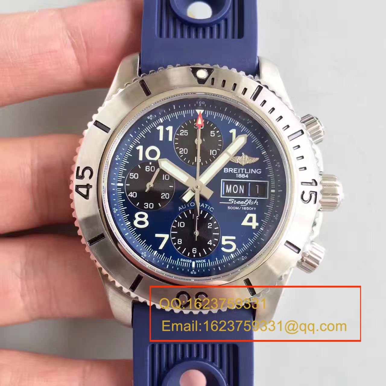 【GF一比一复刻高仿手表】百年灵超级海洋系列A13341C3/BD19/162A钢鱼计时腕表 / BL072