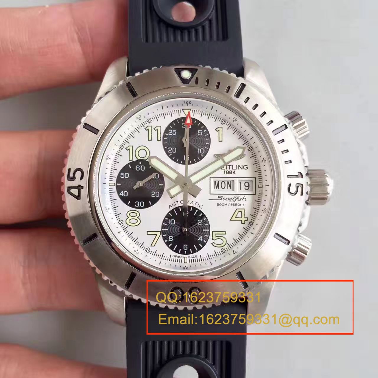 【GF一比一复刻高仿手表】百年灵超级海洋系列A13341C3/BD19/162A钢鱼计时腕表 / BL072