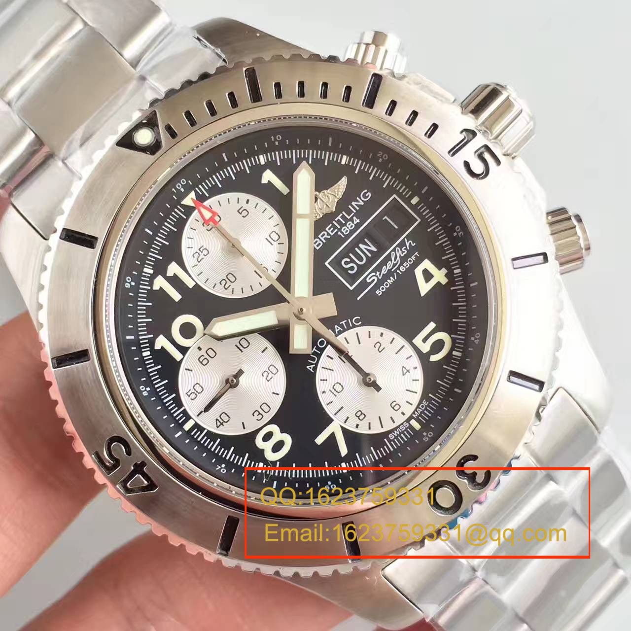 【GF一比一复刻高仿手表】百年灵超级海洋系列A13341C3/BD19/162A钢鱼计时腕表 / BL072