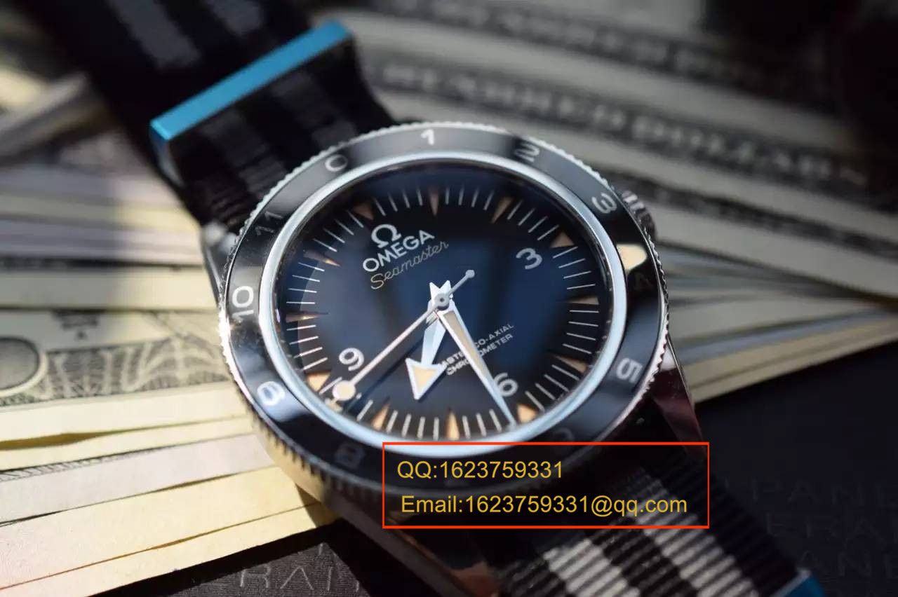 【KW厂超A精仿手表】欧米茄海马系列占士邦007特别版之幽灵党 233.32.41.21.01.001 男士机械腕表 / MAG010