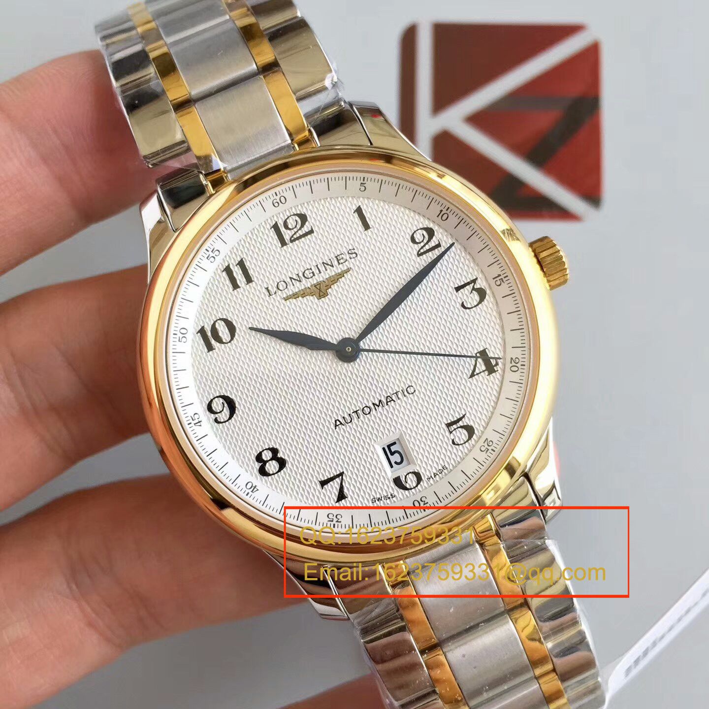 【KZ一比一超A精高仿手表】浪琴名匠系列L2.628.5.78.7（钢带）、L2.628.6.78.3(皮带)间黄金单历腕表 / LBD096