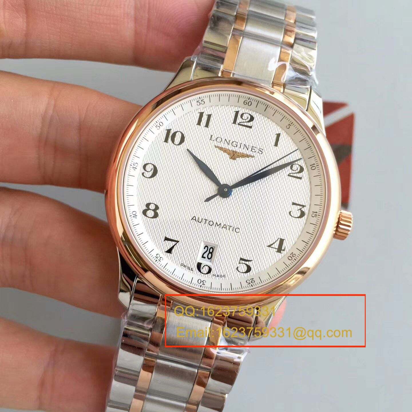 【KZ一比一顶级复刻高仿手表】浪琴名匠系列L2.628.8.78.3间玫瑰金钢带版本腕表 / L097