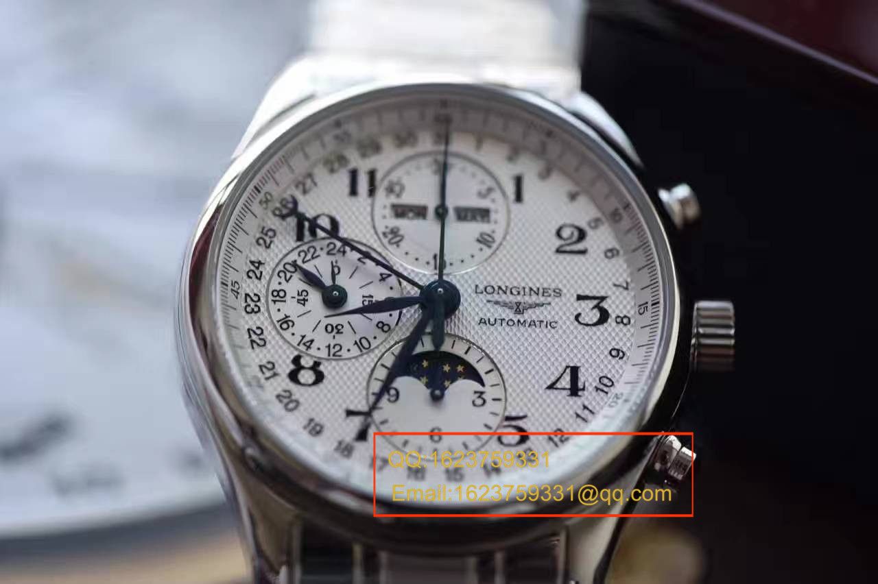 【视频评测YL工厂超A1:1精高仿手表】浪琴名匠专柜最新款 L2.773.4.78.6月相男表（自动锤L678.2刻字） / L060