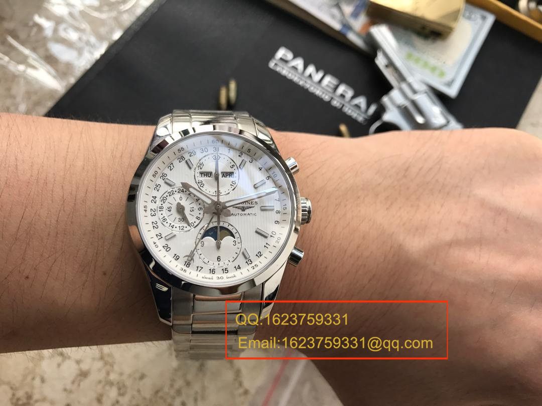 【视频评测YL厂1:1超A高精仿手表】浪琴康铂系列月相腕表L2.798.4.72.6 / LB0052