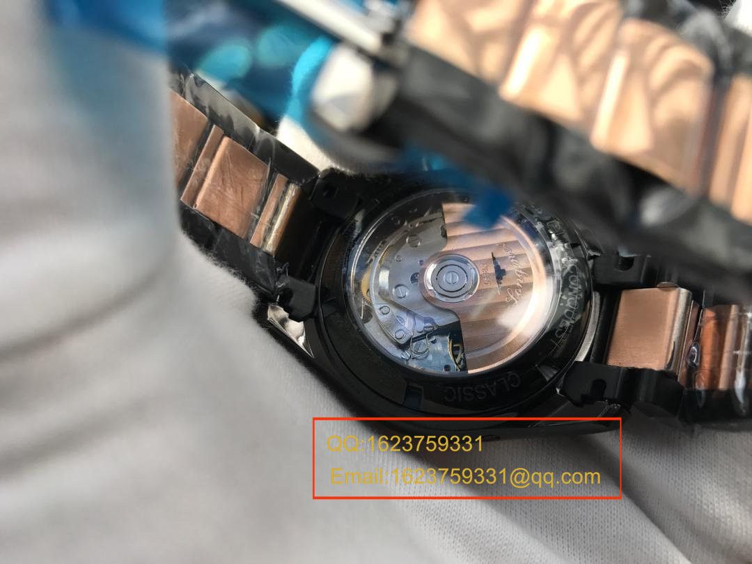 【视频评测YL厂一比一超A高仿手表】浪琴康铂旗舰版黑面间金版男表 / L054