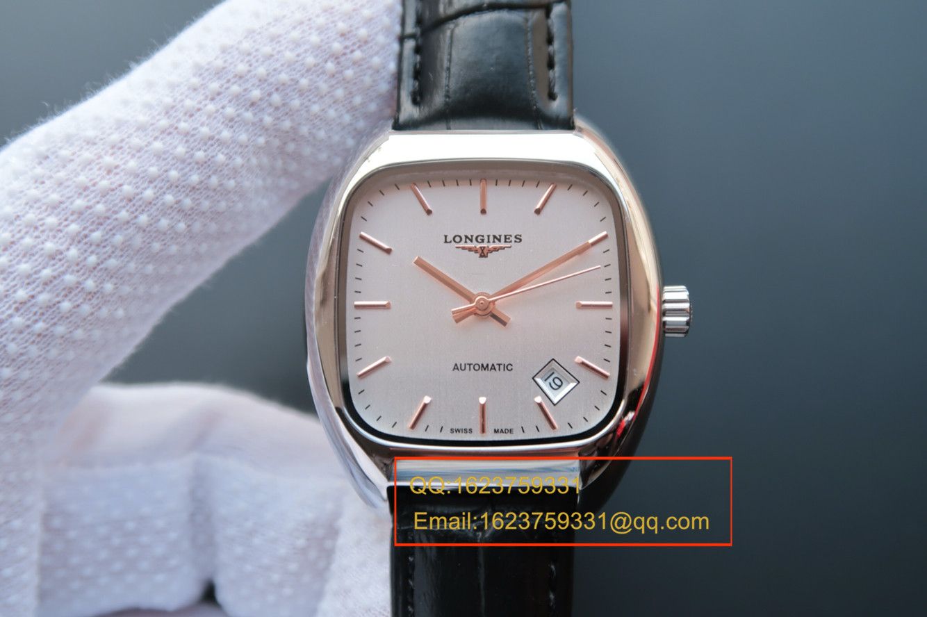 【MK厂1:1超A高仿手表】浪琴HERITAGE1969复古传统系列L2.310.4.72.0金壳腕表 / L091