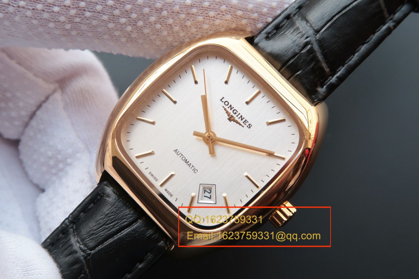 【MK厂1:1超A高仿手表】浪琴HERITAGE1969复古传统系列L2.310.4.72.0金壳腕表 / L091