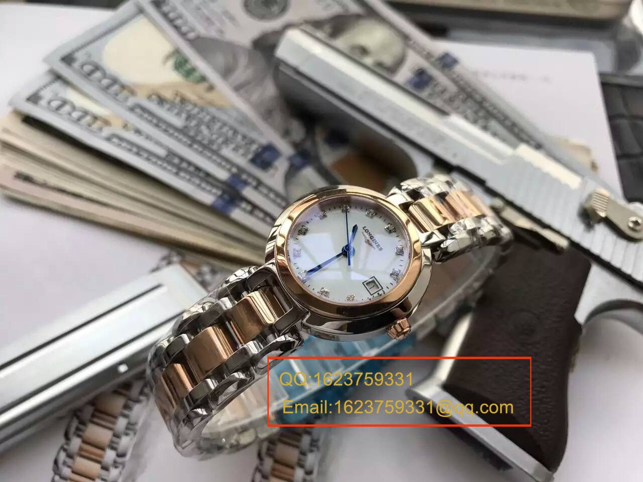 【KZ台湾厂一比一高精仿手表】浪琴优雅 PRIMALUNA心月系列L8.109.5.87.6腕表 / L046