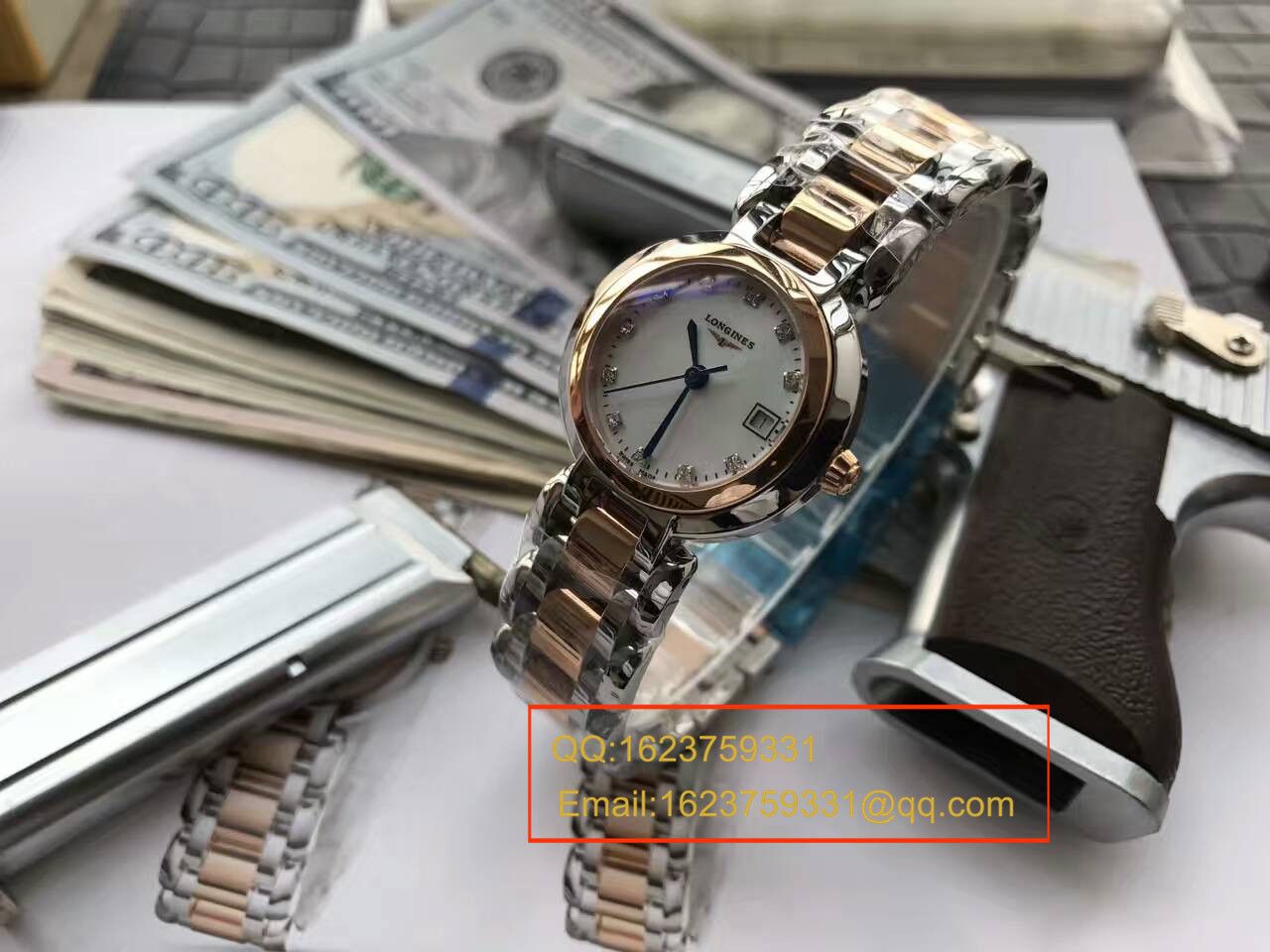 【KZ台湾厂一比一高精仿手表】浪琴优雅 PRIMALUNA心月系列L8.109.5.87.6腕表 / L046