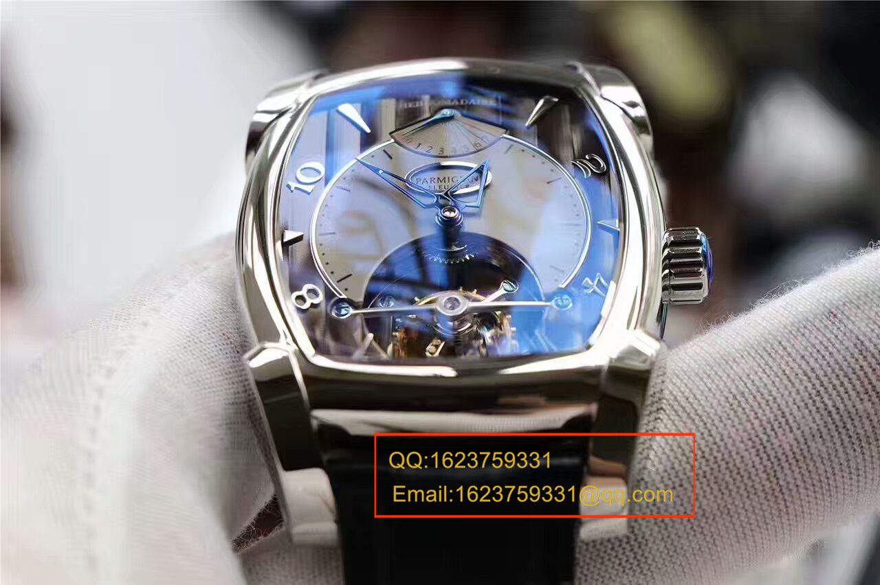 【视频评测BM1:1精高仿手表】帕玛强尼TOURBILLON系列PF011255.01陀飞轮腕表 / PM014