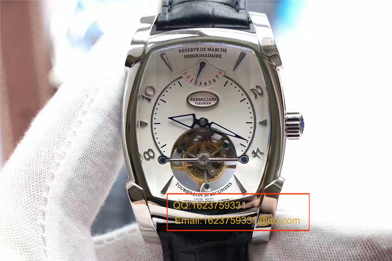 【视频评测BM1:1精高仿手表】帕玛强尼TOURBILLON系列PF011255.01陀飞轮腕表 / PM014