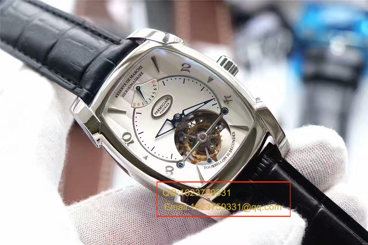 【视频评测BM1:1精高仿手表】帕玛强尼TOURBILLON系列PF011255.01陀飞轮腕表 / PM014