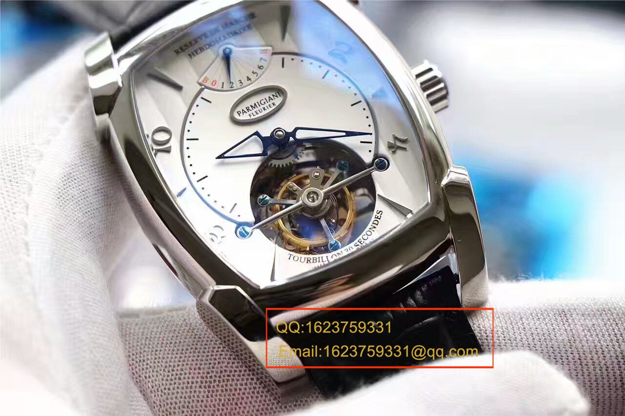 【视频评测BM1:1精高仿手表】帕玛强尼TOURBILLON系列PF011255.01陀飞轮腕表 / PM014