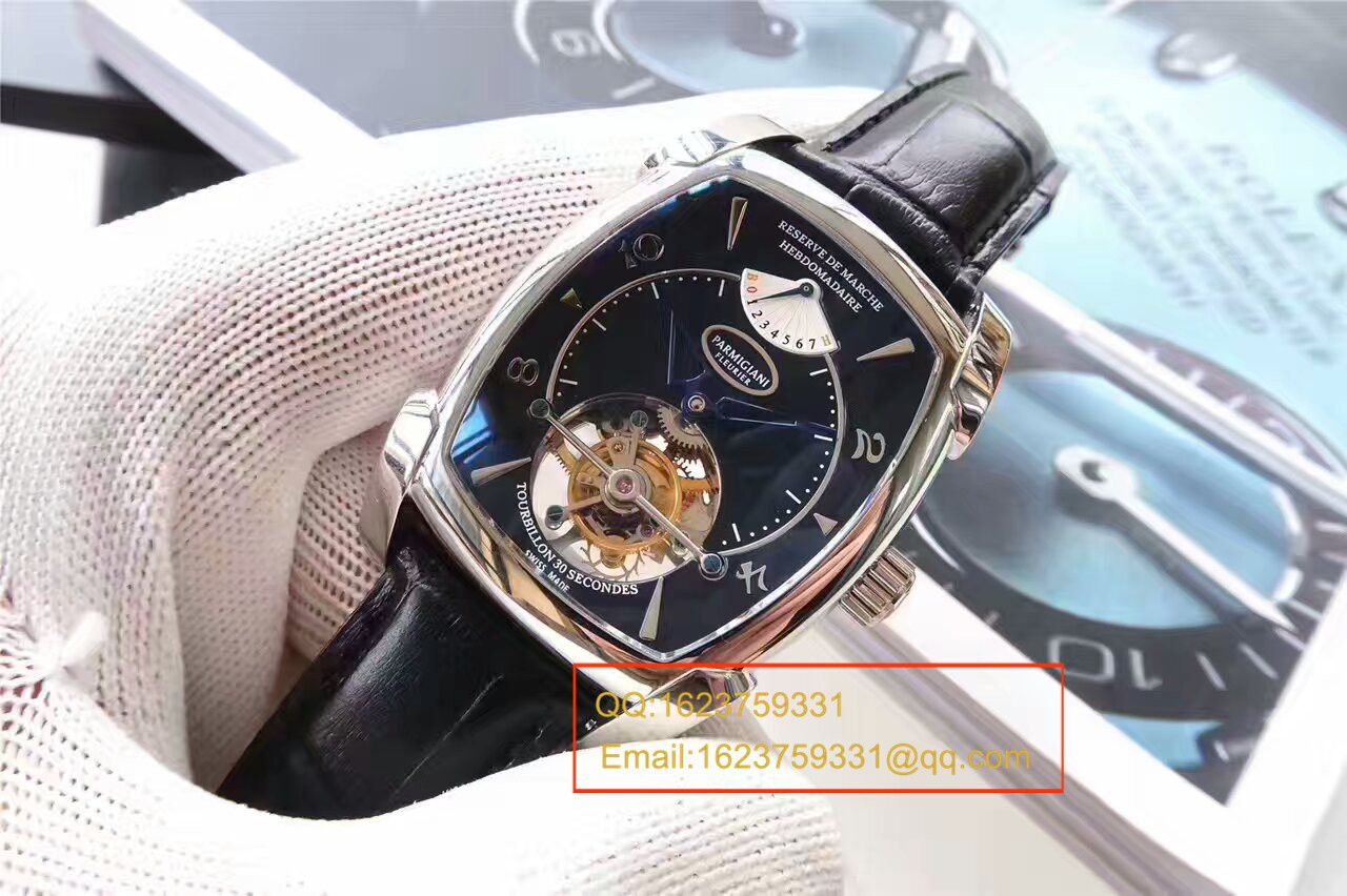 【视频评测BM1:1精高仿手表】帕玛强尼TOURBILLON系列PF011255.01陀飞轮腕表 / PM014