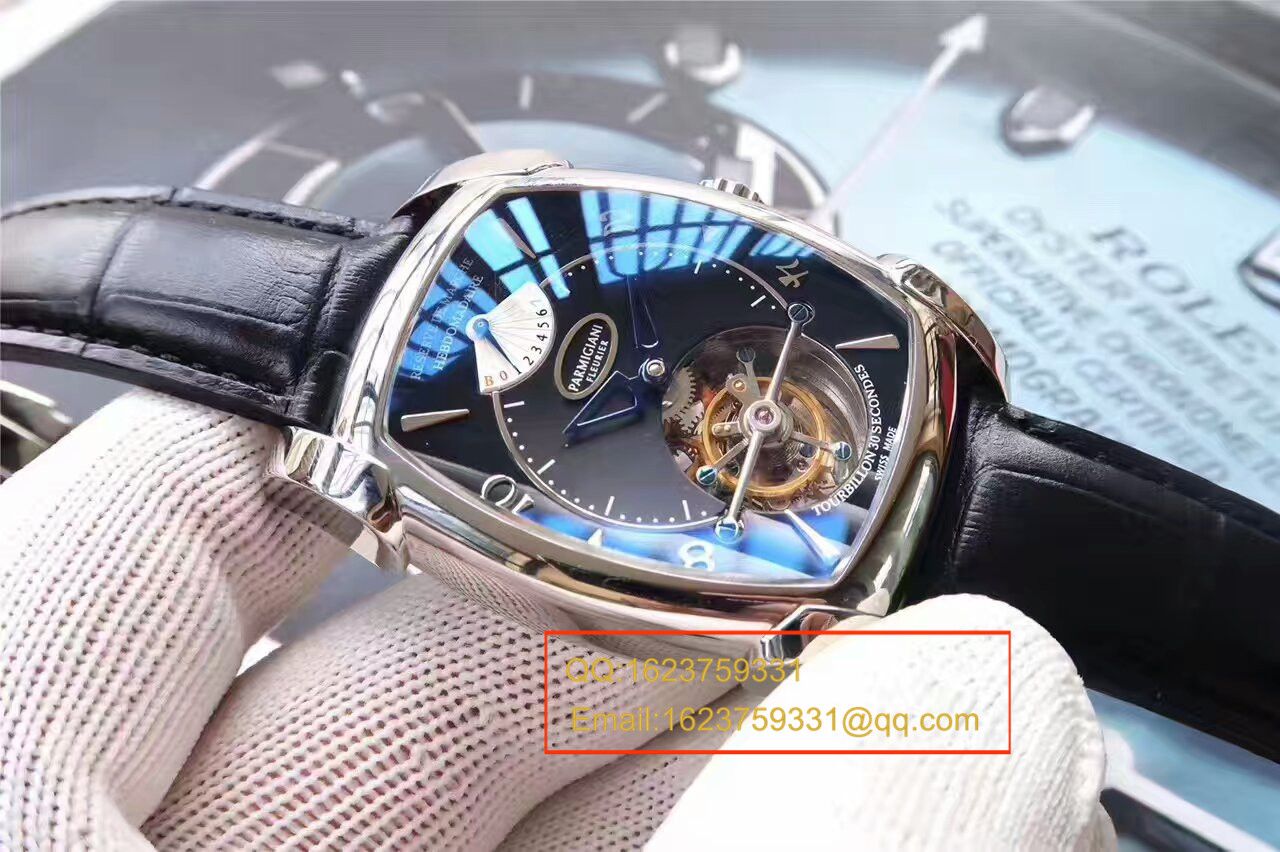 【视频评测BM1:1精高仿手表】帕玛强尼TOURBILLON系列PF011255.01陀飞轮腕表 / PM014