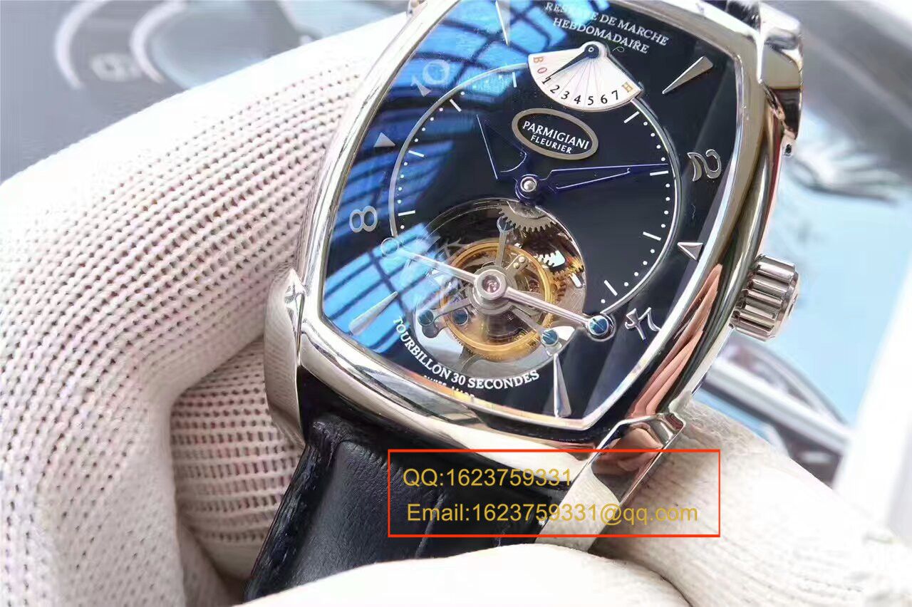 【视频评测BM1:1精高仿手表】帕玛强尼TOURBILLON系列PF011255.01陀飞轮腕表 / PM014