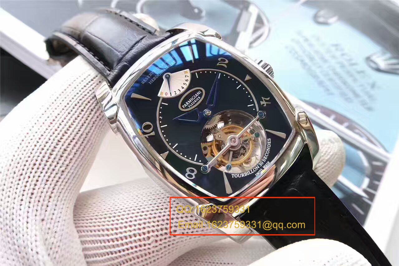 【视频评测BM1:1精高仿手表】帕玛强尼TOURBILLON系列PF011255.01陀飞轮腕表 / PM014