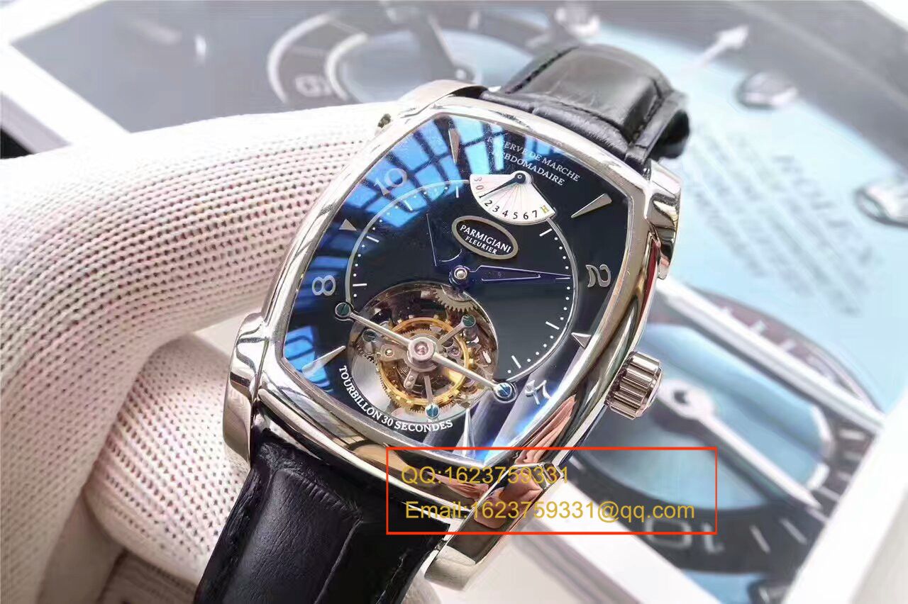 【视频评测BM1:1精高仿手表】帕玛强尼TOURBILLON系列PF011255.01陀飞轮腕表 / PM014
