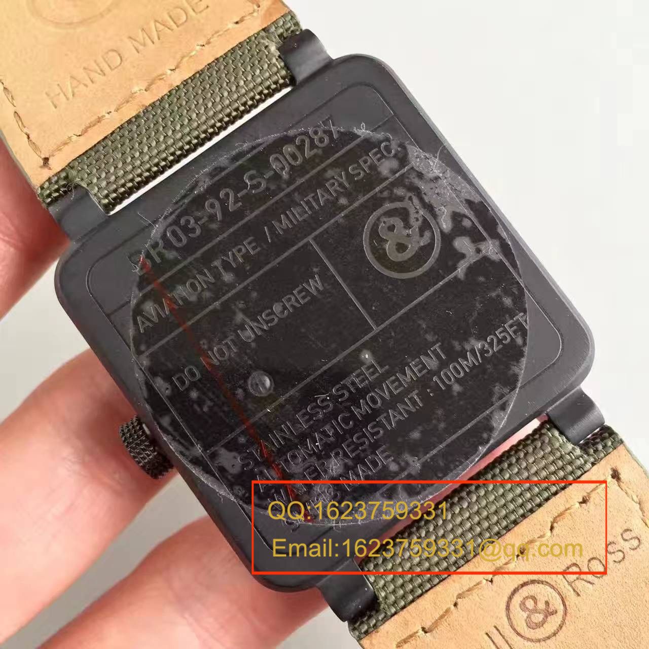 【BR厂顶级复刻高仿手表】柏莱士AVIATION系列BR 03-92 Military Carbon腕表 / BLS007