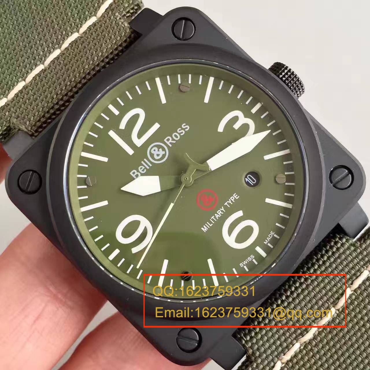 【BR厂顶级复刻高仿手表】柏莱士AVIATION系列BR 03-92 Military Carbon腕表 / BLS007