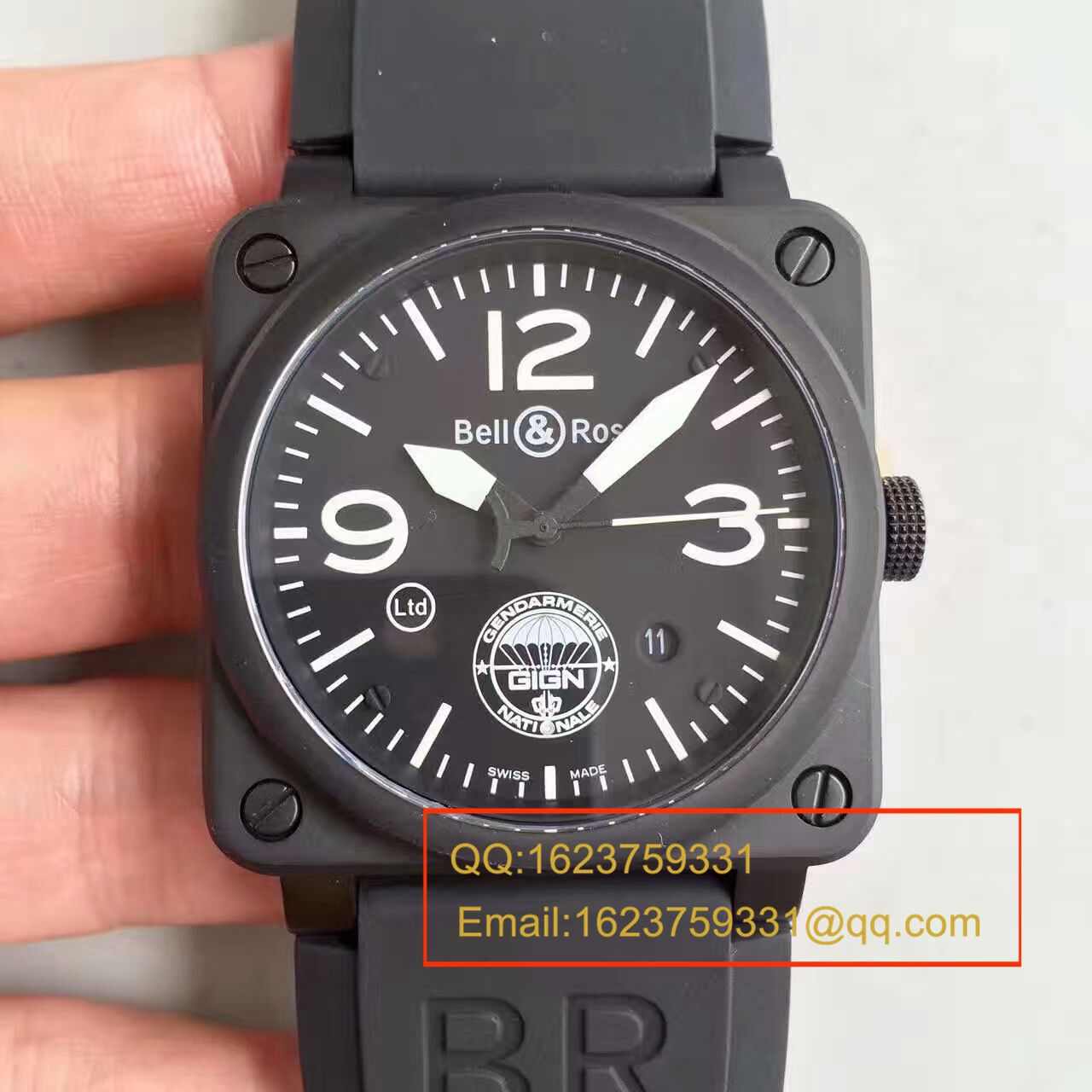 【BR一比一高仿手表】柏莱仕法国国家宪兵特勤队设计制造GIGN 专属特别版腕表 BR03-92 / BL012