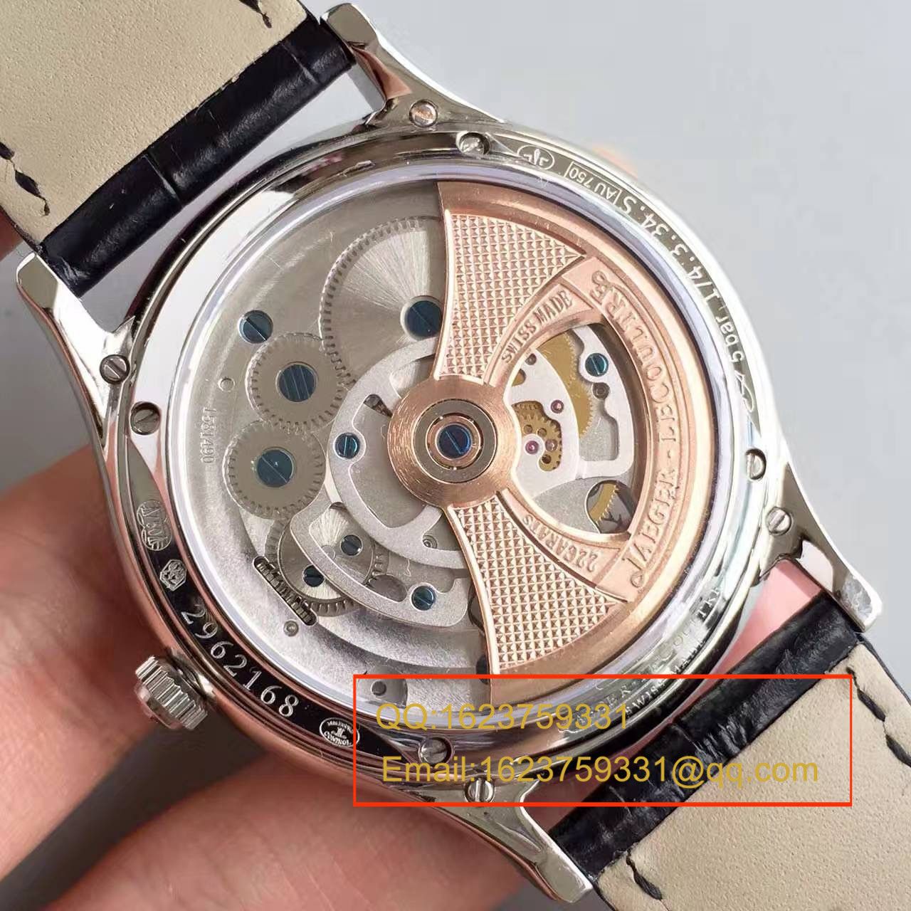 【LH一比一超A高精仿手表】积家Master超薄大师系列Q1323420全自动陀飞轮腕表 / JJ076