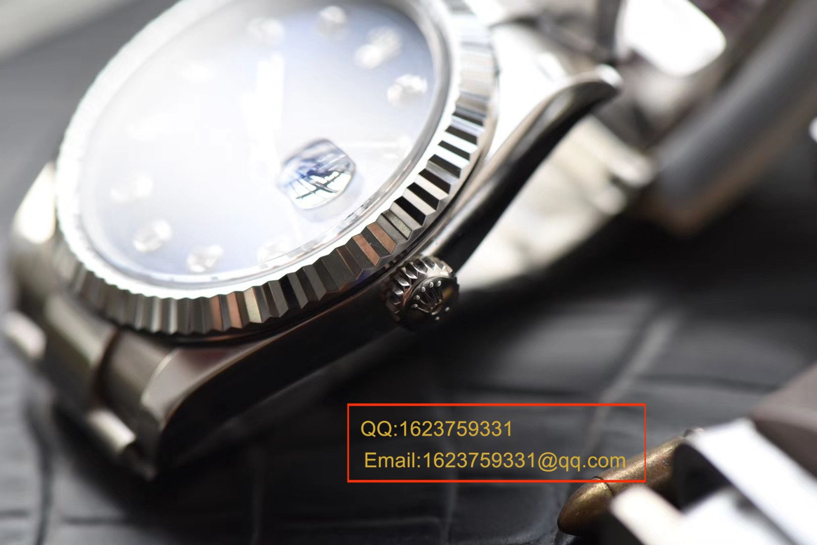 【视频评测N厂一比一复刻高仿手表】劳力士日志型系列116234蓝盘镶嵌钻石腕表 / RBD088