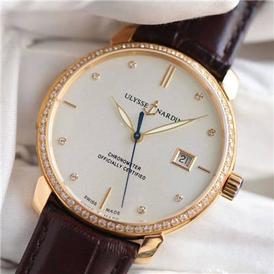 【FK一比一超A高仿手表】雅典鎏金系列8156-111-2/92 表圈镶钻腕表