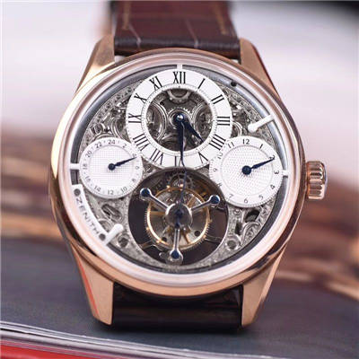 【视频评测】BM一比一超A高仿真力时ACADEMY系列镂空玫瑰金陀飞轮腕表