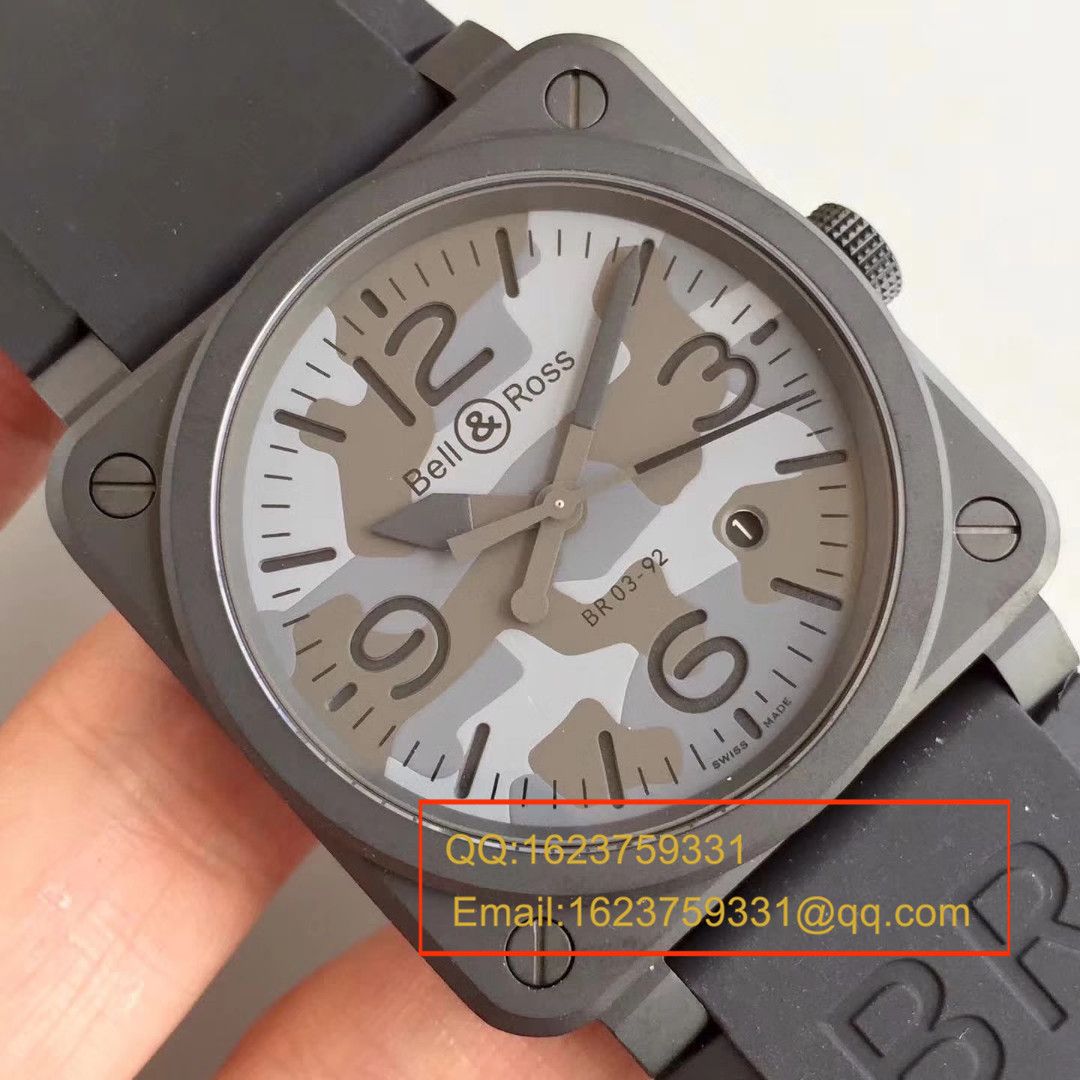 【BR1:1顶级高精仿手表】柏莱士AVIATION系列 BR 03-92 BLACK CAMO腕表 / BLS011