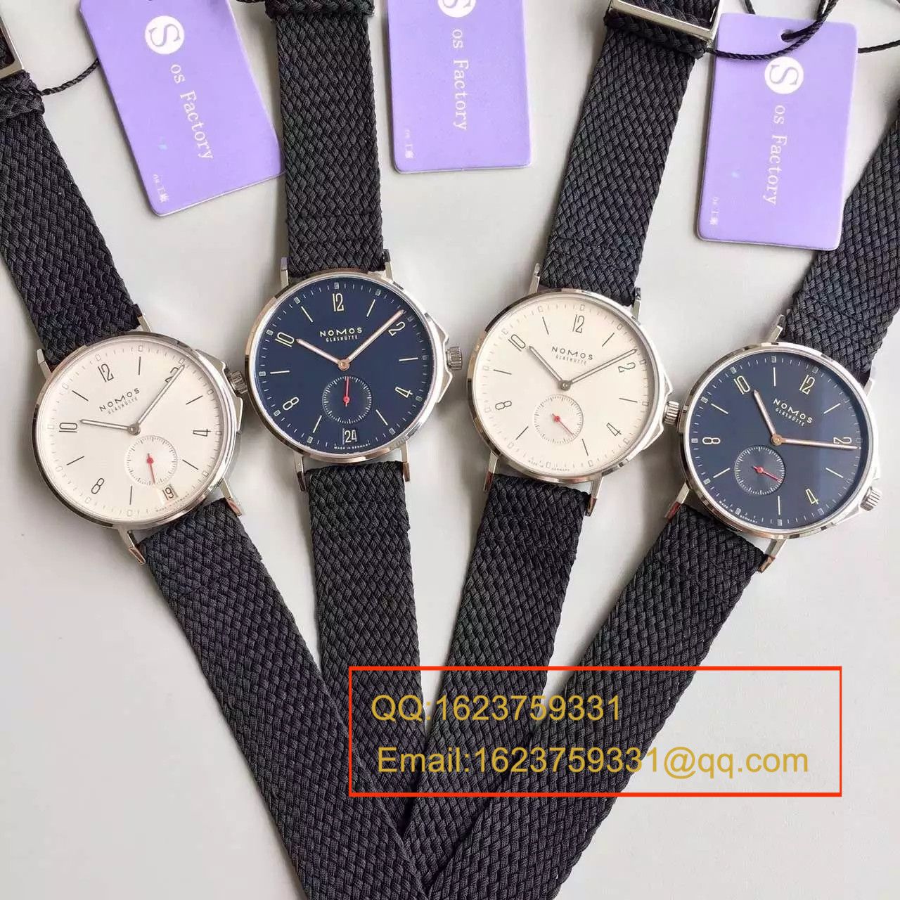 【OS厂一比一顶级复刻高仿手表】NOMOS（诺莫斯）Ahoi系列 550/551/552/553首款潜水表搭配尼龙带腕表 / NO001
