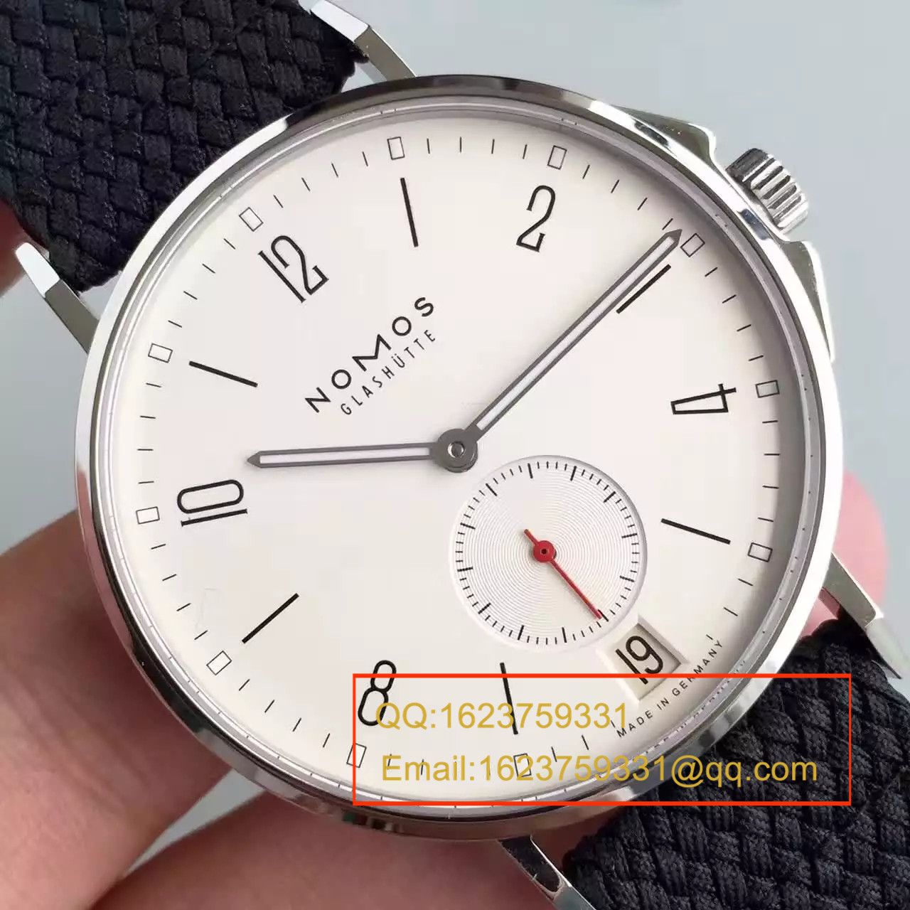 【OS厂一比一顶级复刻高仿手表】NOMOS（诺莫斯）Ahoi系列 550/551/552/553首款潜水表搭配尼龙带腕表 / NO001