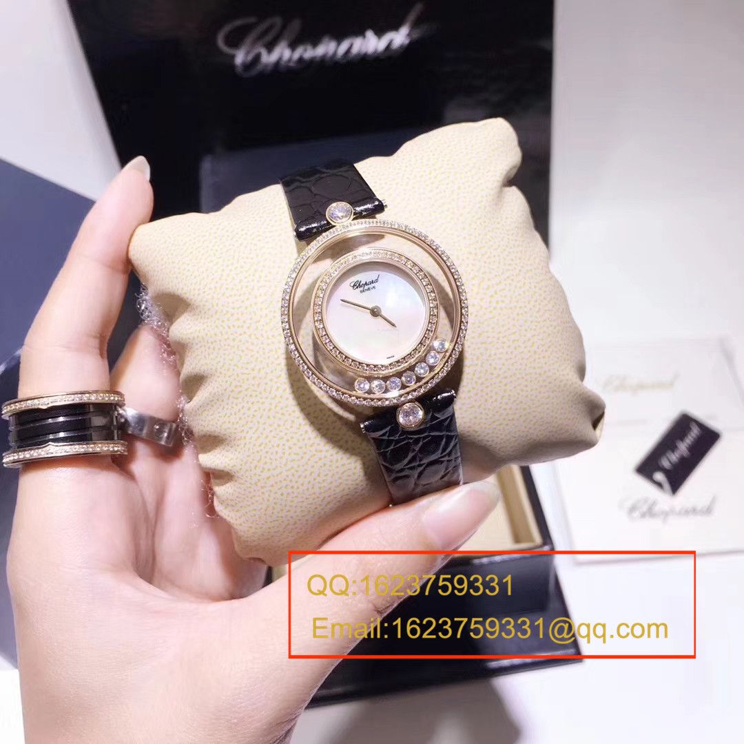 萧邦四叶草高仿复刻HAPPY DIAMONDS系列203957-1201女士石英腕表 / XB010