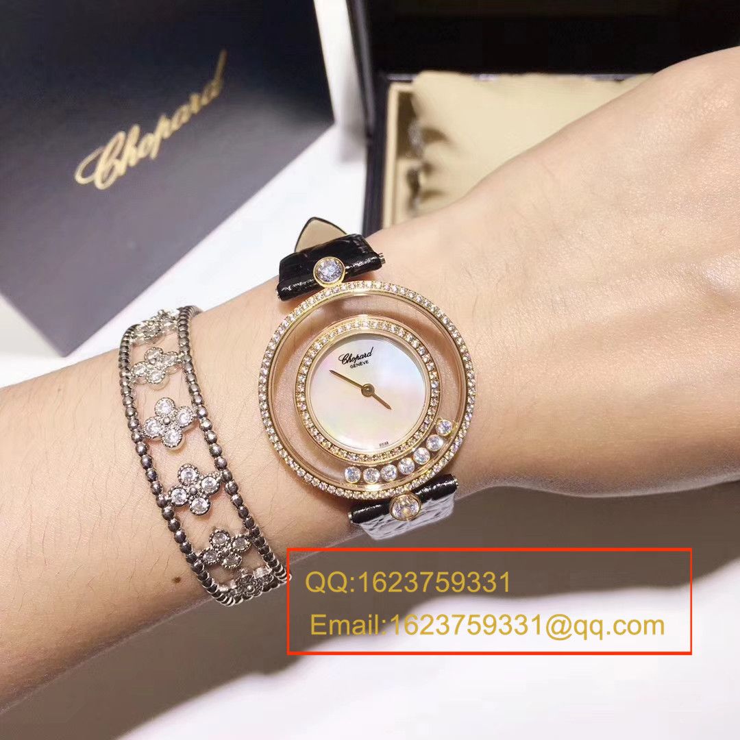 萧邦四叶草高仿复刻HAPPY DIAMONDS系列203957-1201女士石英腕表 / XB010
