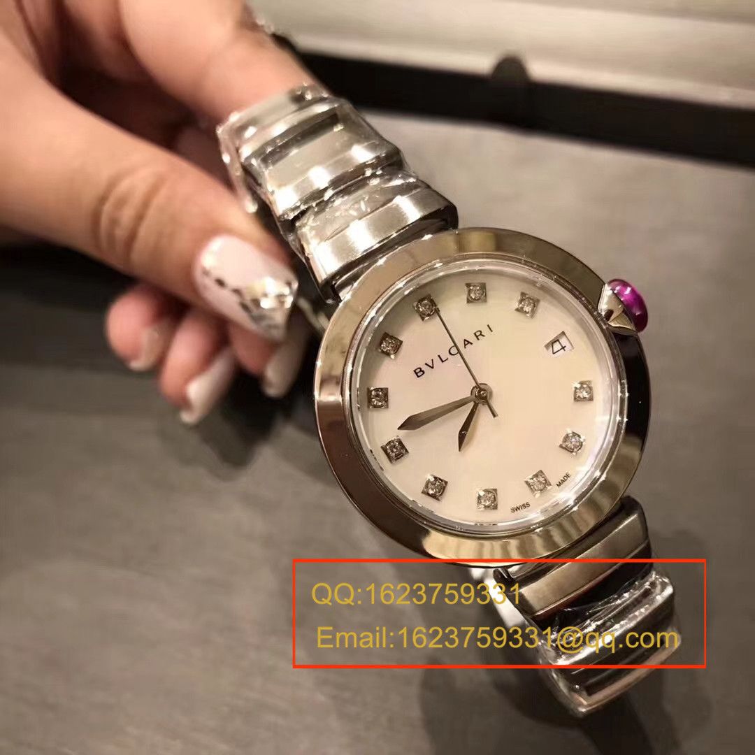 【BV厂一比一超A精高仿手表】宝格丽LVCEA系列102198 LU33WSPGSPGD/11女士腕表 / BG017